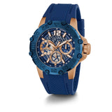 Guess Multifunction Blue Silicone Strap Men Watch GW0640G3