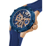 Guess Multifunction Blue Silicone Strap Men Watch GW0640G3