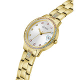 Guess Silver Dial Gold Stainless Steel Strap Women Watch GW0657L2