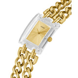 Guess Analog Gold Dial Stainless Steel Strap Women Watch GW0669L1