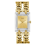 Guess Analog Gold Dial Stainless Steel Strap Women Watch GW0669L1