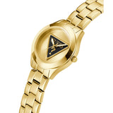 Guess Tri Plaque Gold Tone Analog Women's Watch GW0675L2