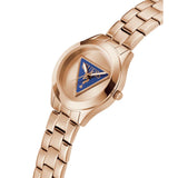 Guess Tri Plaque Rose Gold Tone Analog Women's Watch GW0675L3