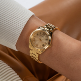 Guess Analog Gold Stainless Steel Strap Women Watch GW0687L2