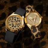 Guess Iconic Leopard Leather Strap 40th Anniversary Watch GW0745L2