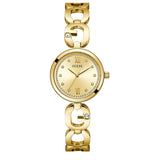 Guess Ladies Gold Tone G-Links Analog Watch GW0759L2