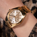 Guess Analog Gold Stainless Steel Strap Women Watch GW0760L2