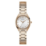 Guess Charlotte White Dial Analog Rose Gold Tone Women's Watch GW0767L3