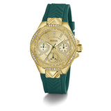 Guess Analog Green Silicone Strap Women Watch GW0774L2