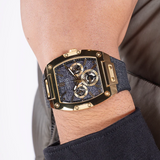 Guess Chronograph Black Denim/Silicone Strap Men Watch GW0786 Series