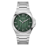 Guess Vinyl Men Green Dial Quartz Analog Watch GW0789G1