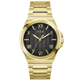 Guess Black Dial Gold Tone Analog Watch GW0789G2