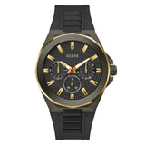 Guess Chronograph Black Silicone Strap Men Watch GW0799G1