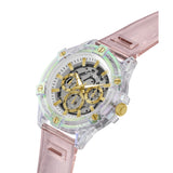 Guess Multifunction Pink Resin Strap Women Watch GW0806G4