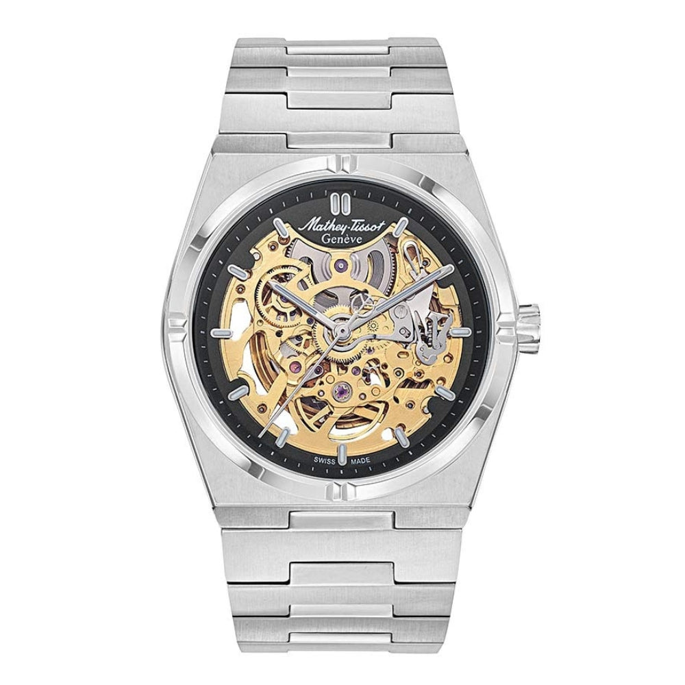 Mathey-Tissot Zeus Skeleton Collection H118CFA Series Silver Men's Watch