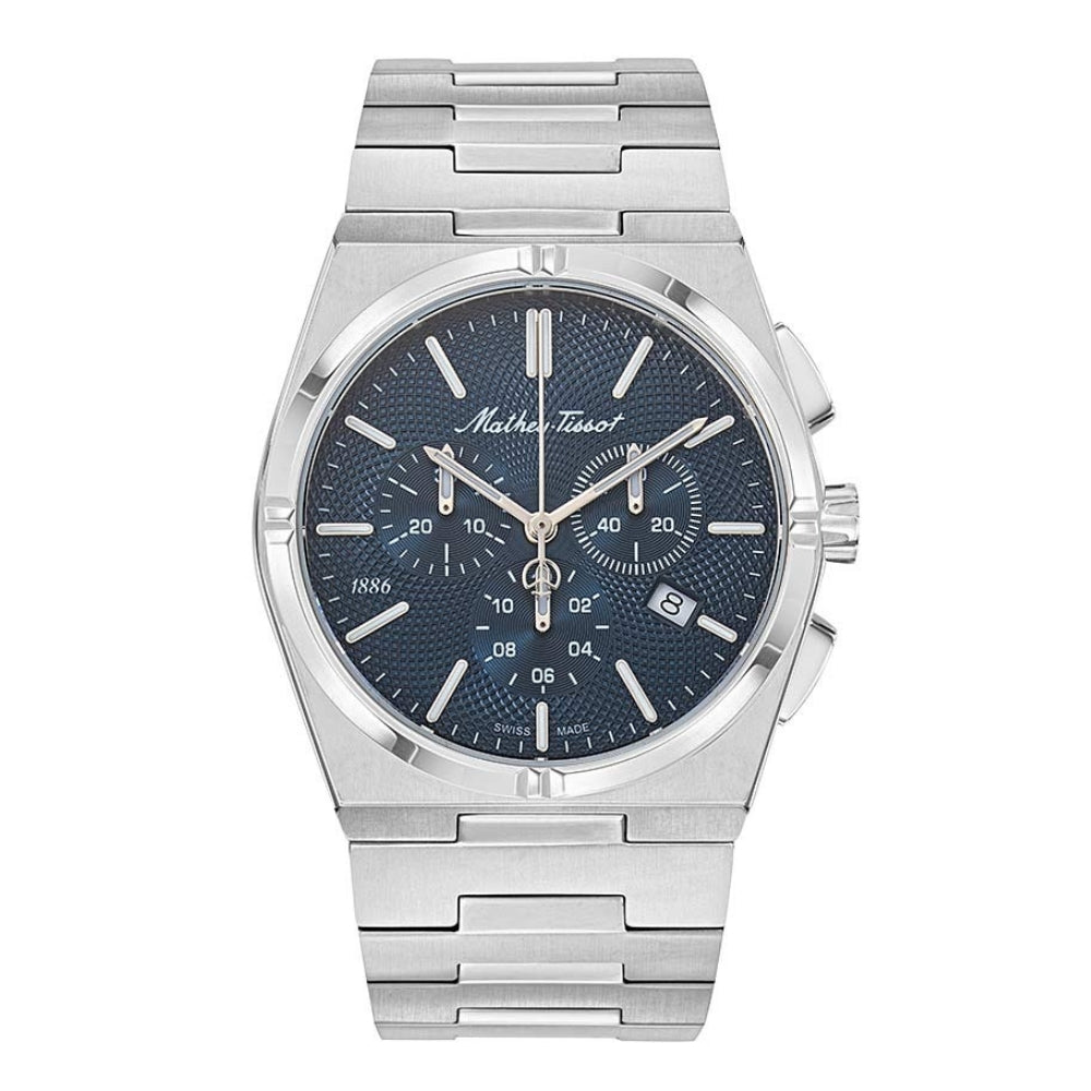 Mathey-Tissot Zeus Chrono Collection H118CH Series Silver Men's Watch