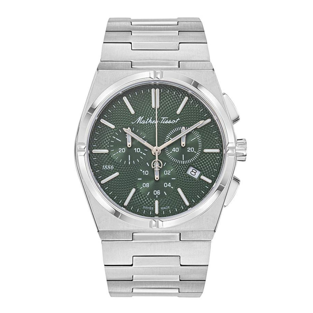 Mathey-Tissot Zeus Chrono Collection H118CH Series Silver Men's Watch