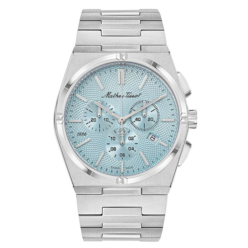 Mathey-Tissot Zeus Chrono Collection H118CH Series Silver Men's Watch