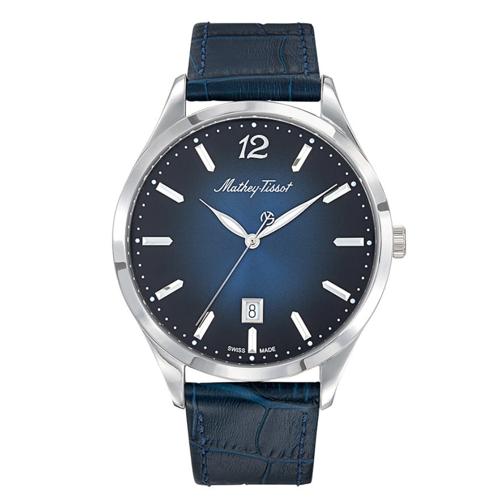 Mathey-Tissot Urban Leather Collection H411 Series Men's Watch