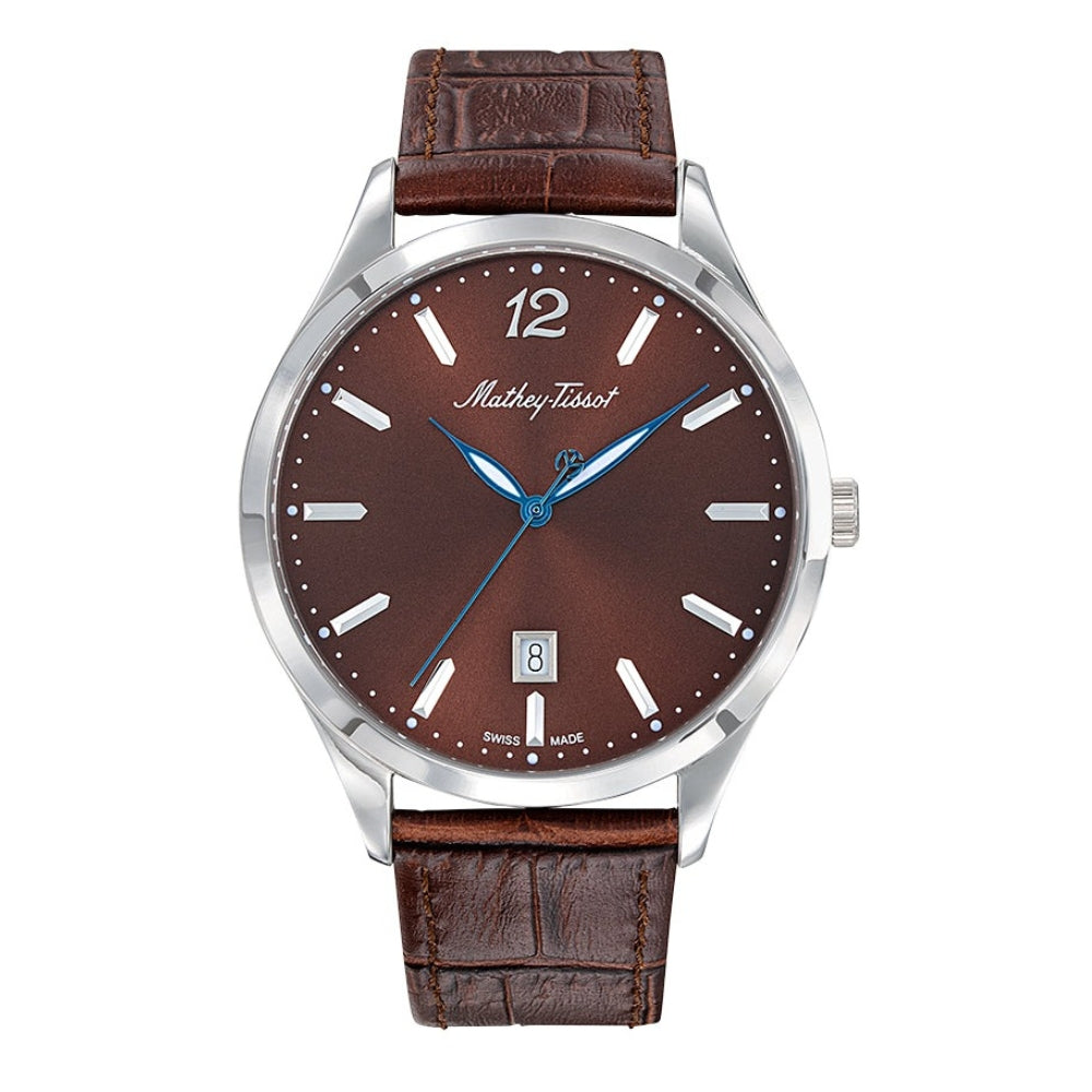 Mathey-Tissot Urban Leather Collection H411 Series Men's Watch