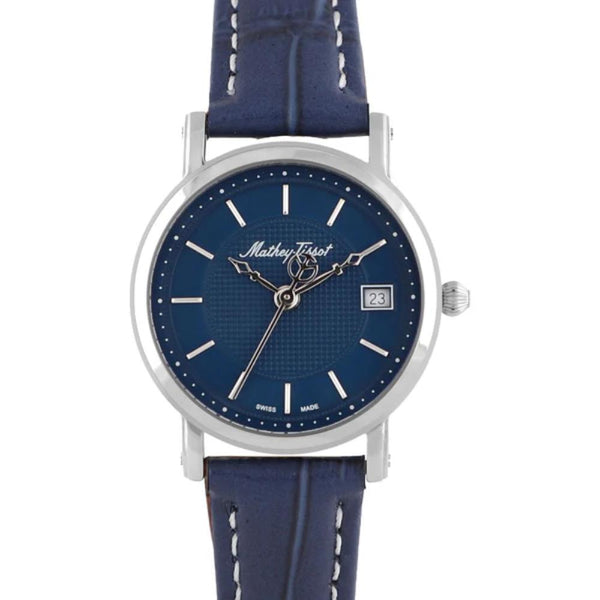 Mathey-Tissot City Leather Collection Sapphire Crystal  38mm Stainless Steel Men's Watch