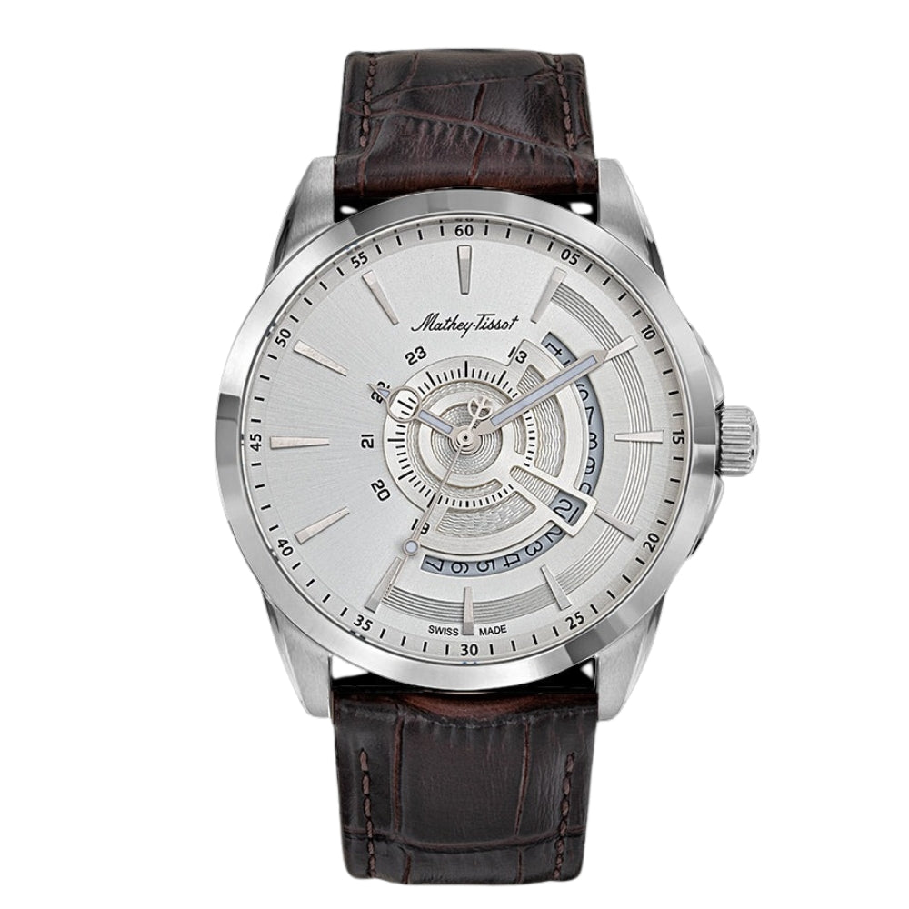 Mathey-Tissot Mondo Collection Leather H711 Series Men's Watch