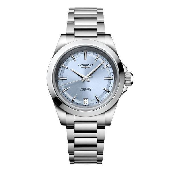 Longines Conquest Automatic Sunray Blue Dial Stainless Steel Women's Watch L34304926