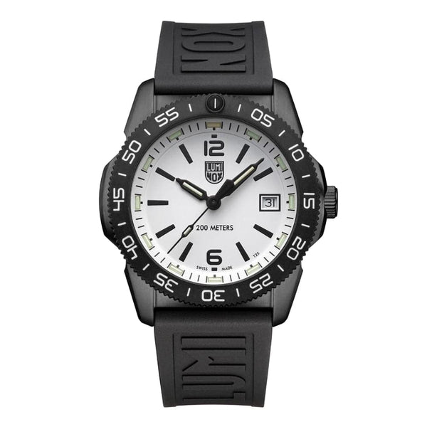 Luminox Consign White Dial Black Rubber Strap Men Watch LM3127.M