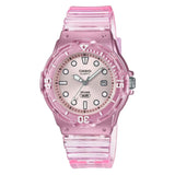 Casio General Pink Transparent Resin Strap Women Watch LRW-200HS-4EVDF