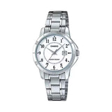 Casio General Analog White Dial Stainless Steel Men's Watch LTP-V004D-7BUDR