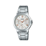 Casio General Chronograph Silver Stainless Steel Strap Women Watch LTP-V300D-7A2UDF-P