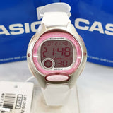 Casio General Digital White Resin Strap Women Watch LW-200-7AVDF-P