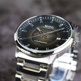 Mido Commander Gradient Silver Stainless Steel Strap Men Watch M0214071141100