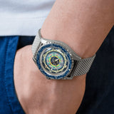 Mido Ocean Strap World Time GMT Blue Rubber Strap Men Watch M0268291704100