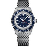 Mido Ocean Star GMT Blue Dial Silver Stainless Steel Strap Men Watch M0268291804100