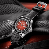 Mido Ocean Star Red Dial Black Rubber Strap Men Watch M0268301742100