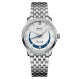 Mido Baroncelli Smiling Moon Silver Stainless Steel Strap Women Watch M0272071101001