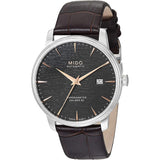 Mido Baroncelli Chronometer Brown Leather Strap Men Watch M0274081606100