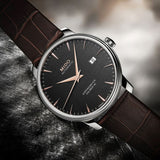 Mido Baroncelli Chronometer Brown Leather Strap Men Watch M0274081606100