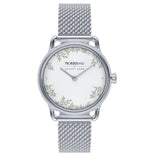 August Berg White Dial Silver Milanese Strap Women Watch M1LIE0926E20MSL