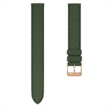 August Berg X Morris & Co Green Perlon Braided Nylon Strap Unisex Watch M1ST0530A19VGN7 (30mm)