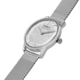 August Berg X Morris & Co. Silver Milanese Strap Unisex Watch M1ST0530E20MSL (30mm)