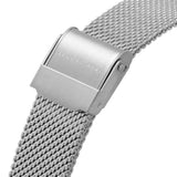 August Berg X Morris & Co. Silver Milanese Strap Unisex Watch M1ST0530E20MSL (30mm)