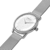 August Berg X Morris & Co. Silver Milanese Strap Unisex Watch M1WB0530E20MSL