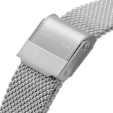 August Berg X Morris & Co. Silver Milanese Strap Unisex Watch M1WB0530E20MSL