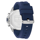 TOMMY HILFIGER LARS BLUE DIAL SILICONE STRAP WATCH 1710649