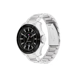 TOMMY HILFIGER WINDSURF BLACK DIAL SILVER STEEL WATCH 1792138