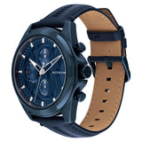 TOMMY HILFIGER JAX MENS BLUE LEATHER STRAP WATCH 1710655