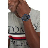 TOMMY HILFIGER BLUE STEEL GRAY DIAL MULTI-FUNCTION WATCH 1710493