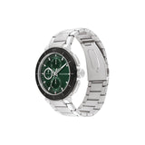 TOMMY HILFIGER LORENZO GREEN DIAL STEEL WATCH 1792117